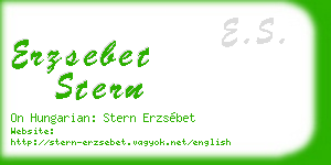 erzsebet stern business card